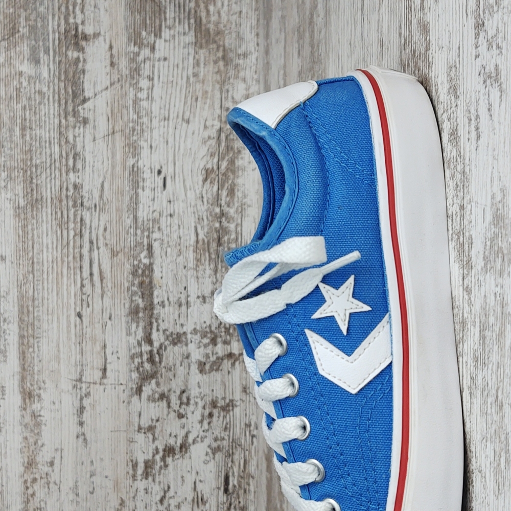🟦Sz 2 Converse Star Replay Blue Tropic Canvas Sneakers - Picture 4 of 15